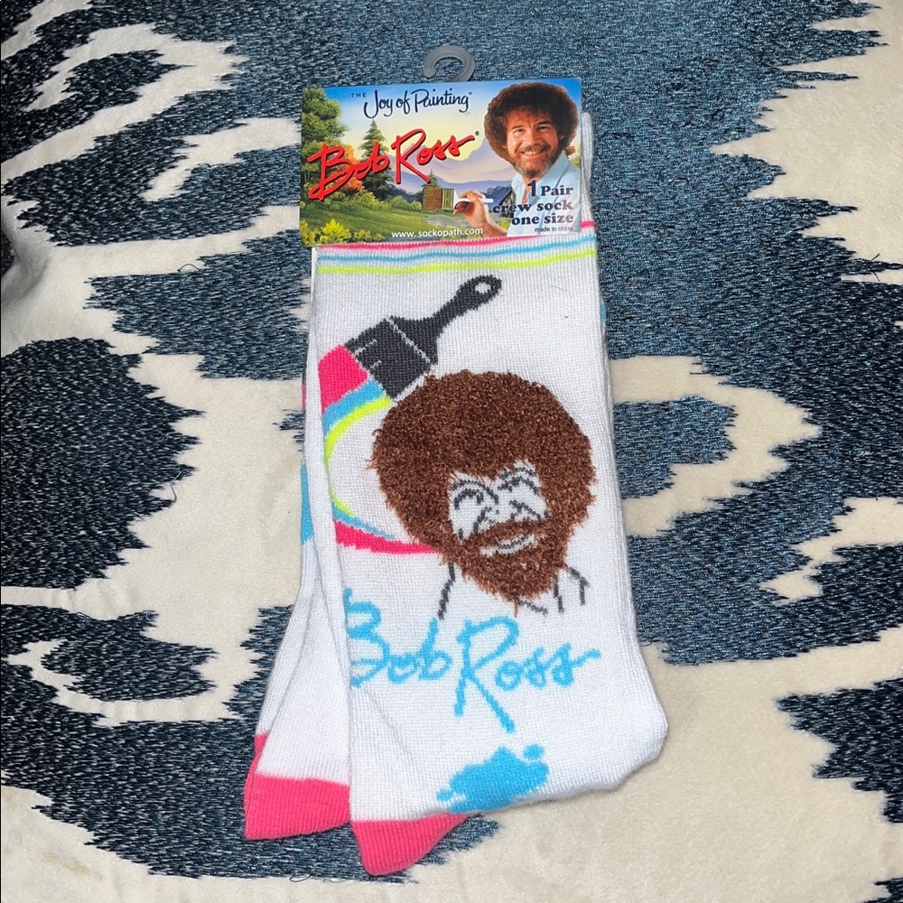 White and Pink Socks